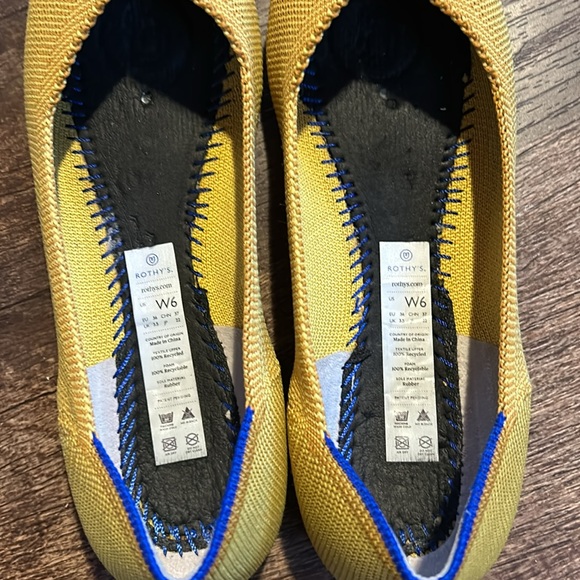 Rothy’s The Point Flat Yellow 6 - Picture 7 of 7